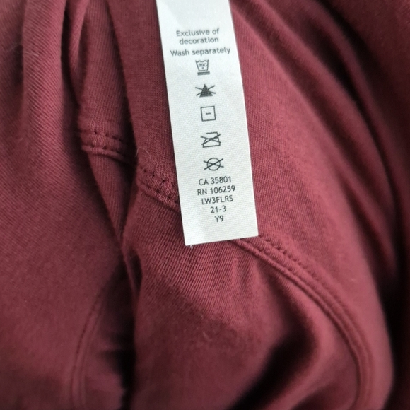 Lululemon Textured Fleece 1/2 Zip Red Merlot - Picture 6 of 7